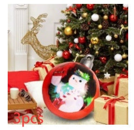 Feestelijke Opblaasbare Buitenbal 60 cm – Weerbestendige PVC Kerstdecoratie