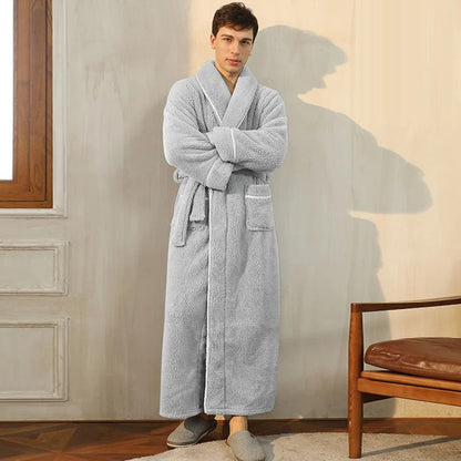 Zachte Winter Badjas met Sjerp en Lange Mouwen – Warme Lounge Badjas – Dante WinterWrap