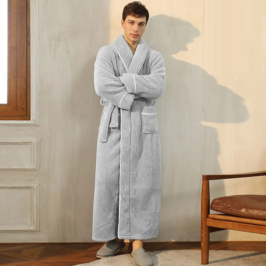 Zachte Winter Badjas met Sjerp en Lange Mouwen – Warme Lounge Badjas – Dante WinterWrap