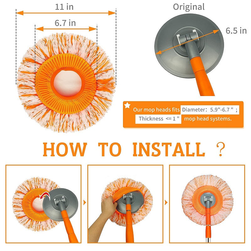 FlexiRein 360° Draaibare Microvezel Schoonmaakmop