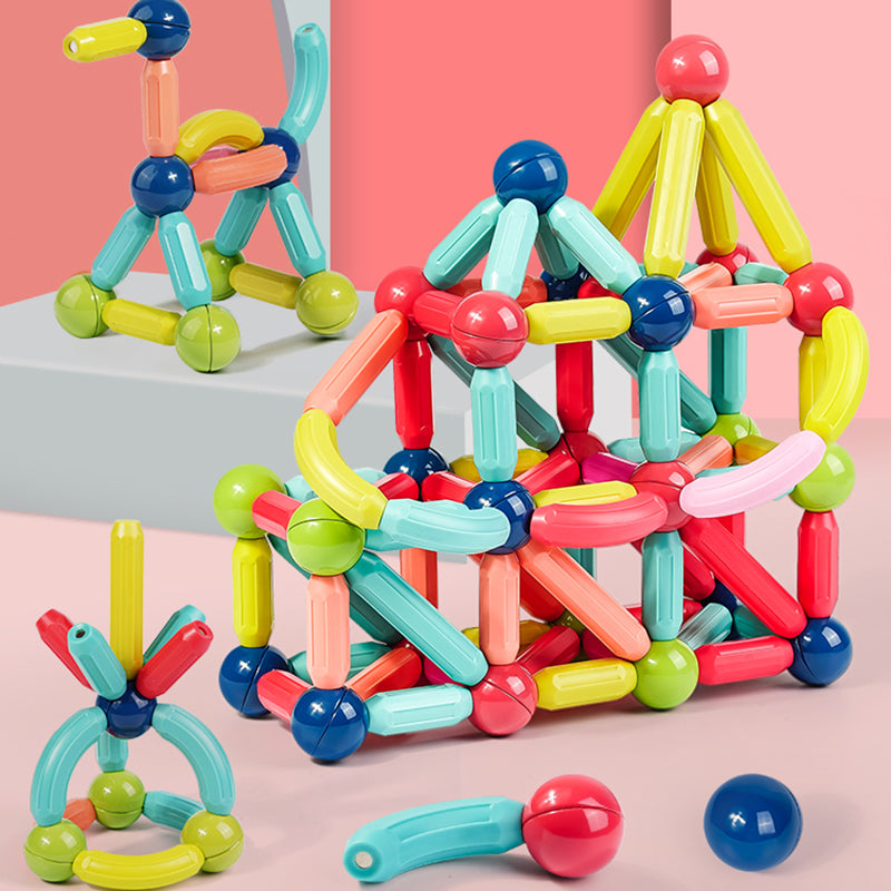 Magnet Construction Magnetisch Bouwspeelgoed – Educatief Montessori Speelgoed vanaf 2 Jaar