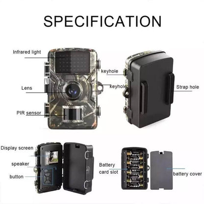 WildGuard Pro Nachtzichtcamera – Draadloze Buiten Wildcamera met Bewegingssensor