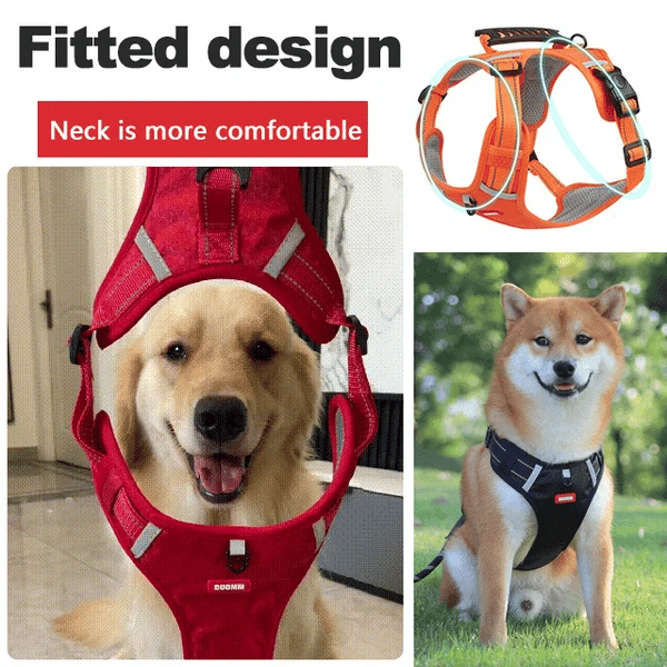 DogsControl  Anti-Trek Hondentuig – Verstelbaar & Ademend Veiligheidstuig met Reflectie