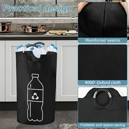 Grote Opvouwbare Recyclingbak – Duurzame Cilindrische Afval- en Opbergoplossing
