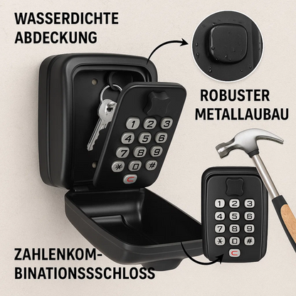 KeyGuard Buitenkluis – Weerbestendige Wandgemonteerde Sleutelkast