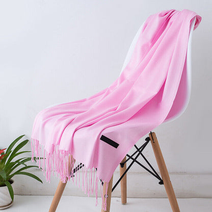 LuxeSoft Kasjmier Sjaal – Zachte & Warme Dames Sjaal in Effen Kleuren