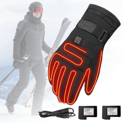 Elektrische Verwarmde Winterhandschoenen – Verstelbare Warmte en Touchscreen Compatibel