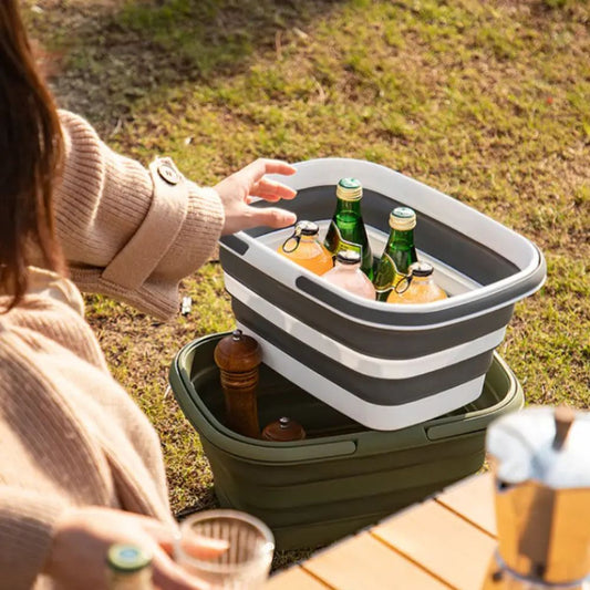 Opvouwbare Ultra Flex Multi-Use Mand – Voor Kamperen, BBQ en Huishoudelijk Gebruik