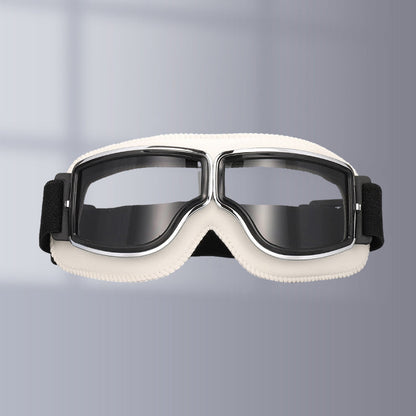 RoadRider | Vintage Motorbril met Verwisselbare Lenzen en Comfortpadding