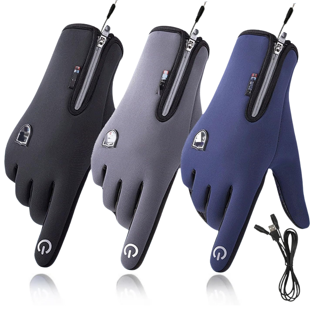 Verwarmbare USB Winterhandschoenen met Touchscreen - Waterdicht & Winddicht