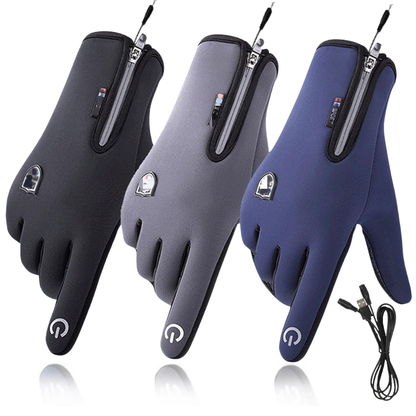 Verwarmbare USB Winterhandschoenen met Touchscreen - Waterdicht & Winddicht