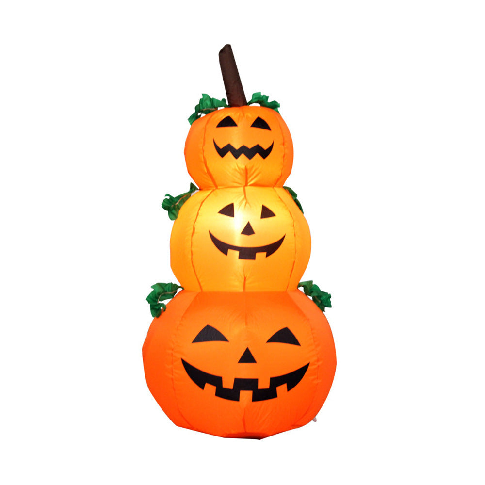 Opblaasbaar Halloween tuinfiguur met geïntegreerde LED-verlichting en grondpennen