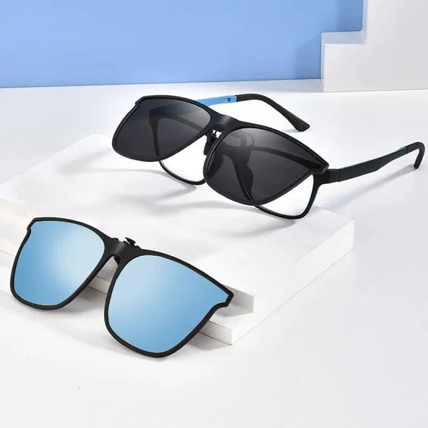 OogZeker ClipZonnebril – Lichtgewicht Gepolariseerde UV400 Clip-on voor Brildragers