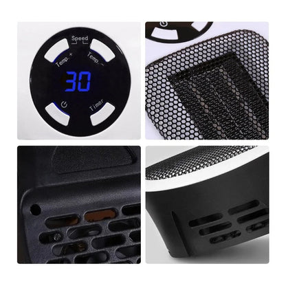 Compacte Stopcontact Verwarmingsunit 500W met Thermostaat