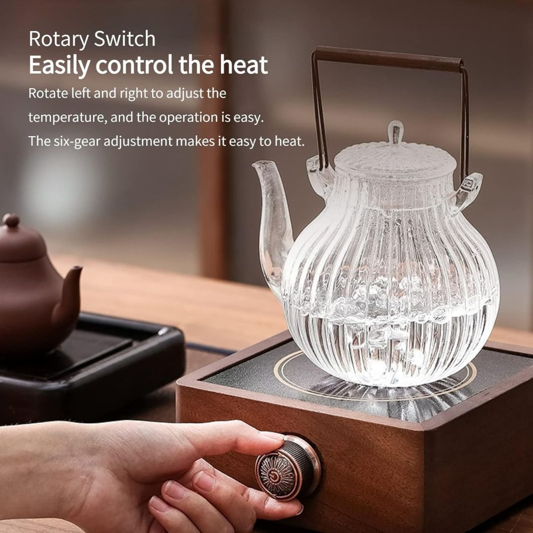 Walnoot Infrarood Drankenverwarmer met Instelbare Temperatuur