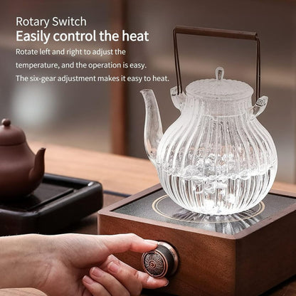 Walnoot Infrarood Drankenverwarmer met Instelbare Temperatuur