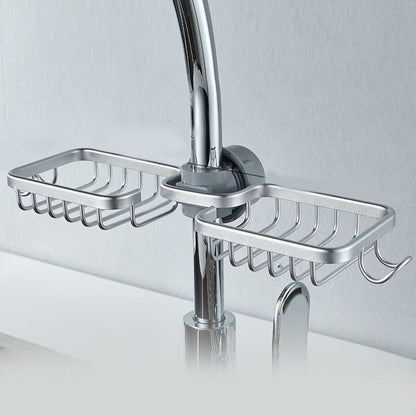 Douchehouder voor Shampoo & Zeep – Roestvrij Aluminium – Zilver of Zwart – Zonder Boren