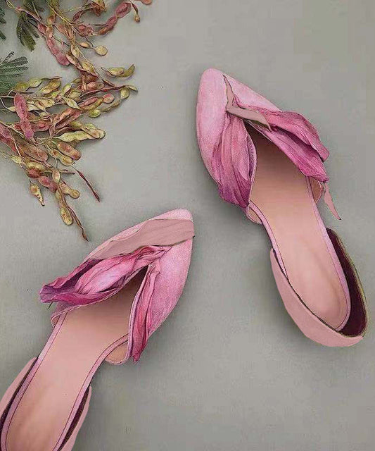 BloesemStap Dames Instappers – Elegante Flats met Florale Details