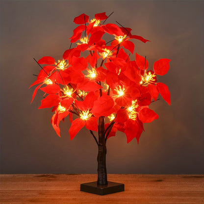 Sfeervolle Lichtboom met Rode Vogels – Flexibele LED Decoratieboom
