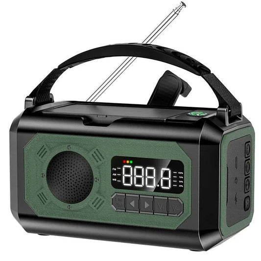 StormGuard Weerradio – 12000mAh Noodradio met Powerbank, Dubbel Zonnepaneel en NOAA