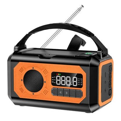 StormGuard Weerradio – 12000mAh Noodradio met Powerbank, Dubbel Zonnepaneel en NOAA