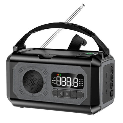 StormGuard Weerradio – 12000mAh Noodradio met Powerbank, Dubbel Zonnepaneel en NOAA
