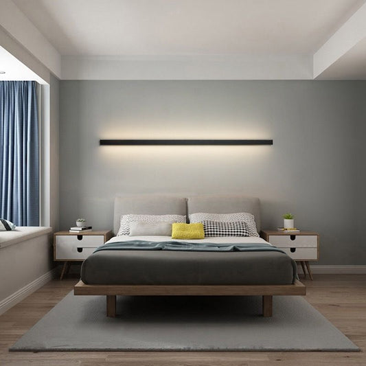Moderne LED Wandlamp Lineair - Zwart en Energiezuinig