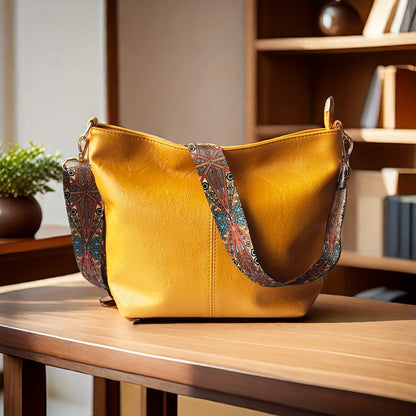 CityPure PU Messengerbag – Witte Stedelijke Schoudertas met Ritssluiting