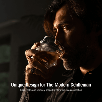 Golfstructuur Kristallen Whiskeyglas – Japanse Vakmanschap voor Optimale Grip en Smaakbeleving
