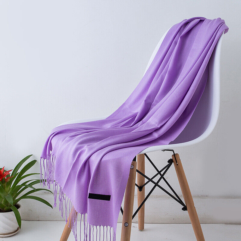 LuxeSoft Kasjmier Sjaal – Zachte & Warme Dames Sjaal in Effen Kleuren