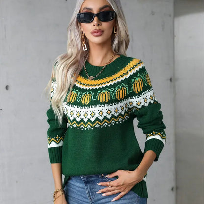 NordicStyle Dames Wintertrui – Klassiek Patroon en Comfortabele Pasvorm