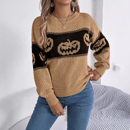 Halloween Trui – Sweater met Pompoen Design voor Herfst en Feestdagen