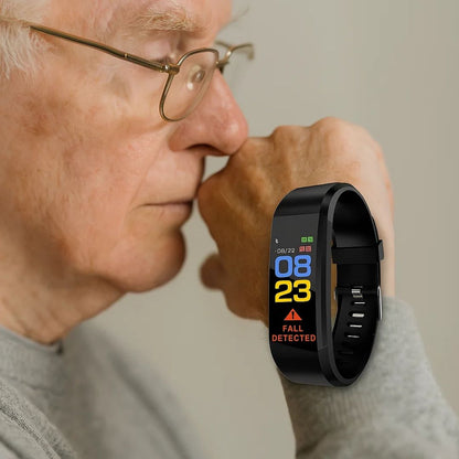 SeniorCare Veiligheidshorloge met Valdetectie, GPS Tracker en Hartslagmeting