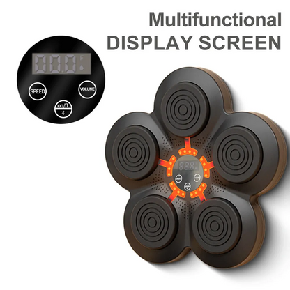 RitmeBox Wandtrainer – Slimme Bluetooth Boksmachine met Muziek & LED-reactie