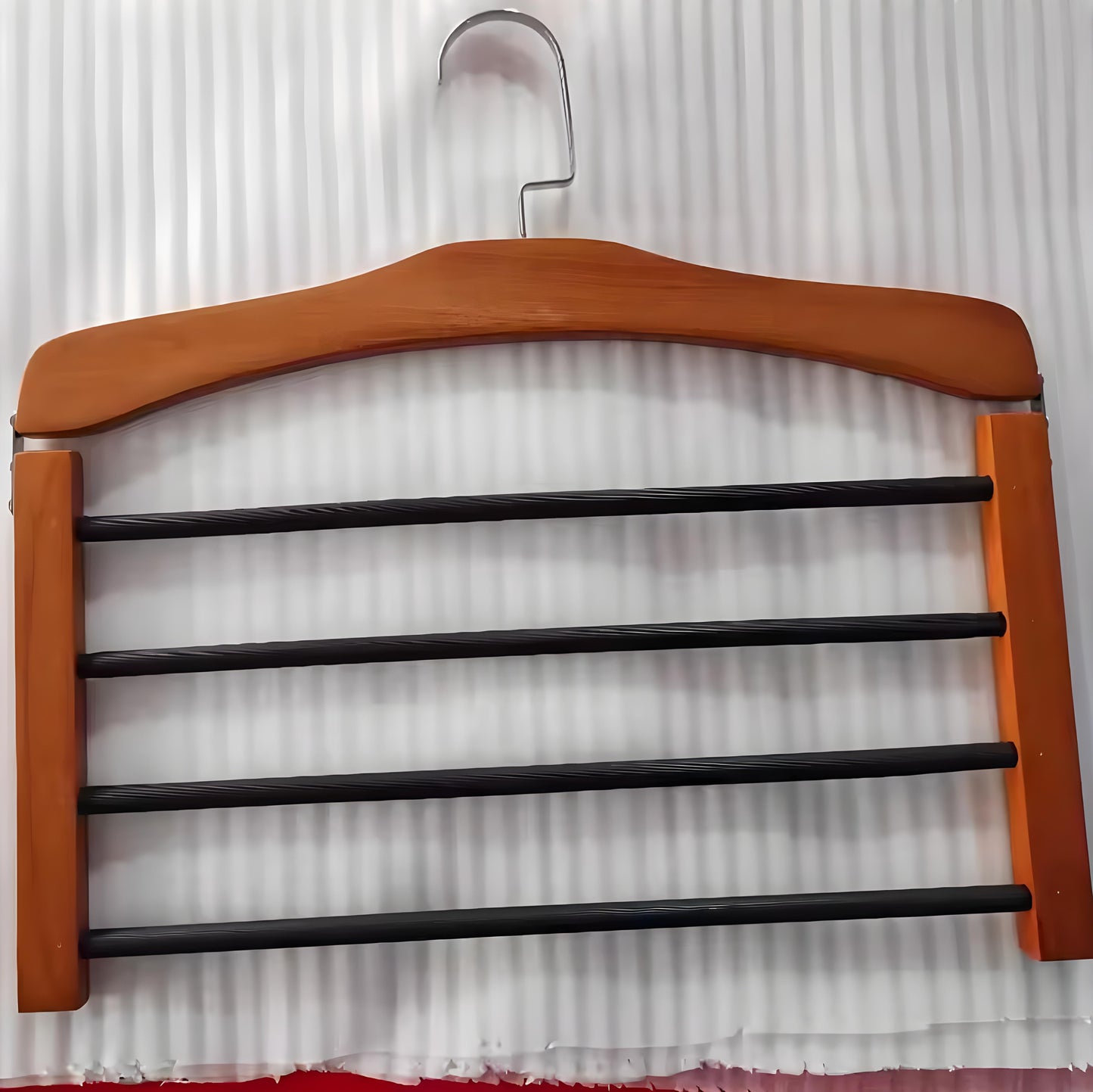 Houten Kledinghanger Ruimtebesparend met Stevige Metalen Haak