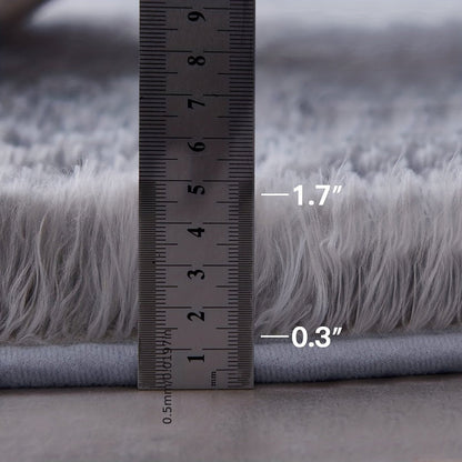 Rond Pluche Vloerkleed - Zacht en Antislip