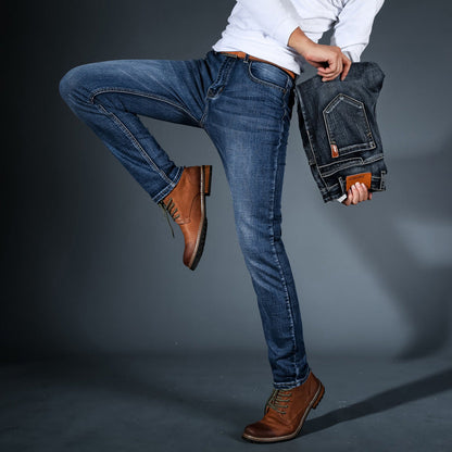 Slanke Stretch Jeans voor Heren met Comfortabele Pasvorm