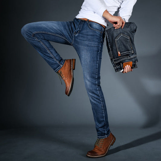 Slanke Stretch Jeans voor Heren met Comfortabele Pasvorm