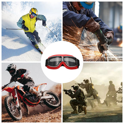 RoadRider | Vintage Motorbril met Verwisselbare Lenzen en Comfortpadding