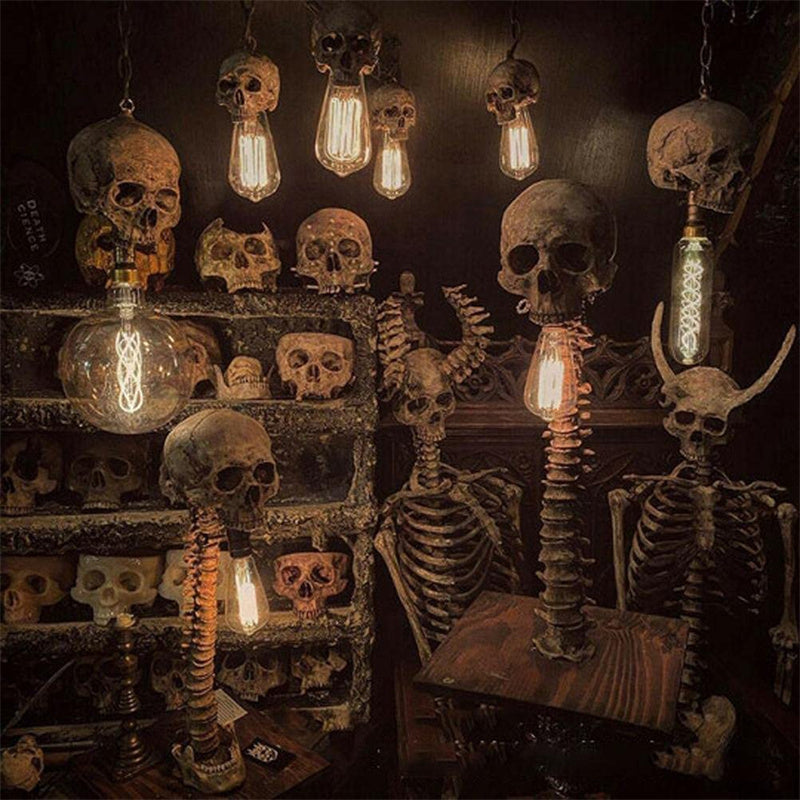 Schedel Wervelkolom LED Decoratielamp - Griezelige Sfeerverlichting