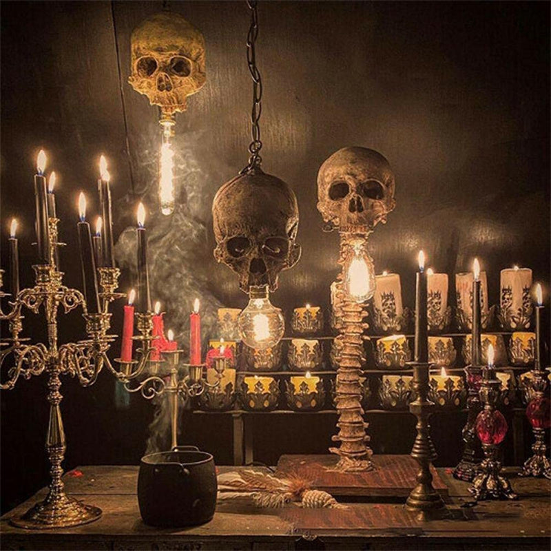 Schedel Wervelkolom LED Decoratielamp - Griezelige Sfeerverlichting