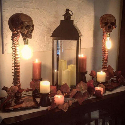 Schedel Wervelkolom LED Decoratielamp - Griezelige Sfeerverlichting