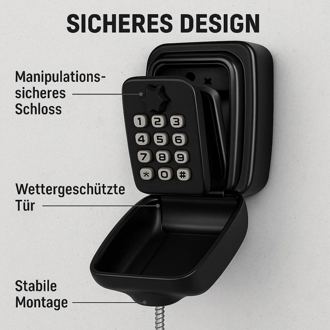 KeyGuard Buitenkluis – Weerbestendige Wandgemonteerde Sleutelkast