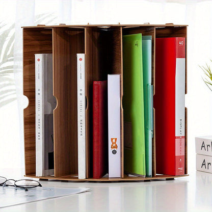 Houten Bureau Organizer met 5 Lagen – Waaierdesign MDF