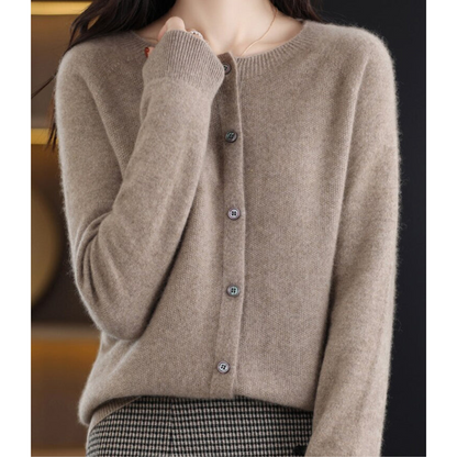 Luxe Merino Kasjmier Knooptrui - Zachte Comfort Trui