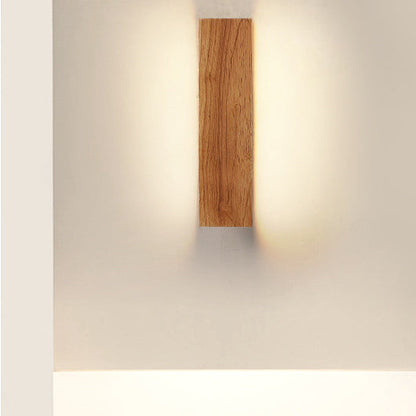 Wandlamp met Houtlook – OakBeam LED Verlichting voor Slaapkamer of Woonruimte