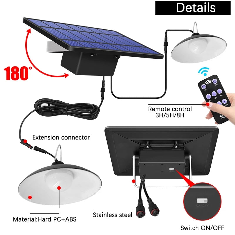 SolarDuo LED Lampenset op Zonne-energie met Afstandsbediening