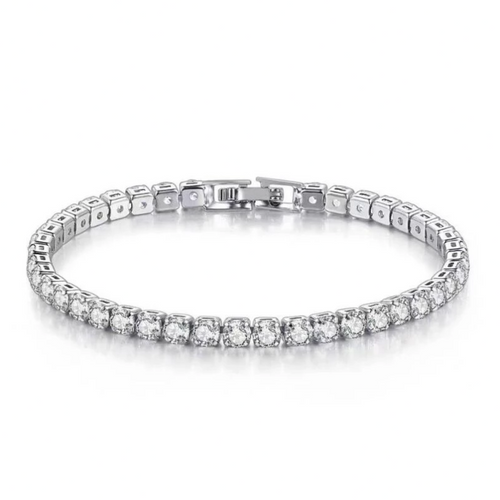 Zirkonia Tennisarmband Zilver - Verstelbaar 16-20 cm