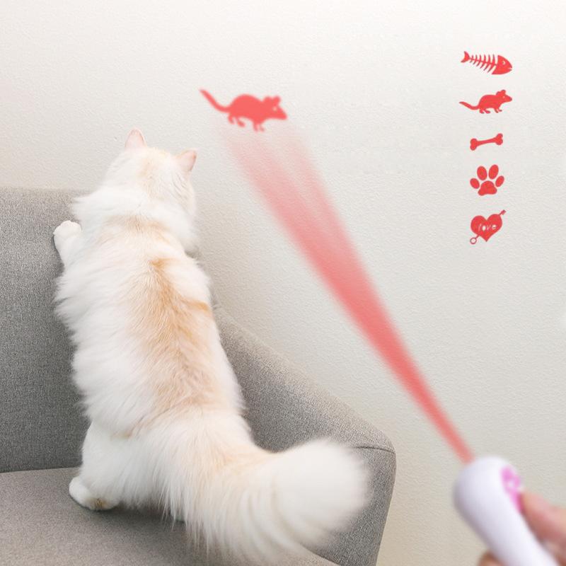 PurrPlay USB Oplaadbaar Kattenlaser Speelgoed – Interactief LED Licht met 4 Patronen
