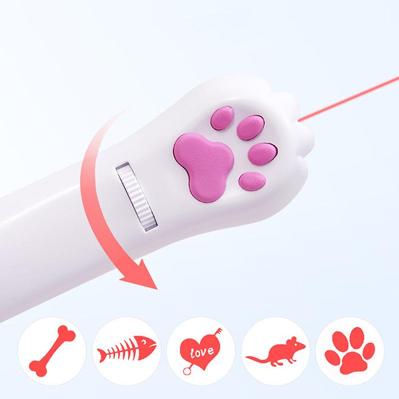 PurrPlay USB Oplaadbaar Kattenlaser Speelgoed – Interactief LED Licht met 4 Patronen